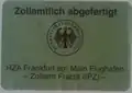 Klebesiegel der Bundesfinanzverwaltung