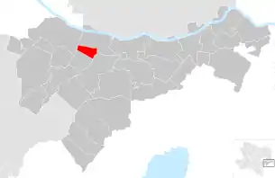 Lage der Gemeinde Klein-Neusiedl im Bezirk Bruck an der Leitha (anklickbare Karte)