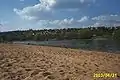 Strand mit Blick auf Absberg