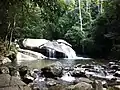 Der kleine Wasserfall in Muriqui