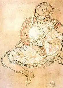 Gustav Klimt: Frau bei der Selbstbefriedigung, 1913