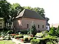 Ansicht mit Friedhof