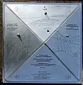 Sonnenuhr auf dem Nordost-Pfeiler