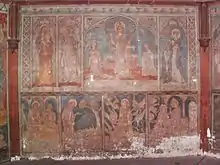 Die „Lambertuswand“ im Kloster Lambrecht(14.&nbsp;Jahrhundert)