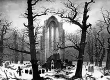 Caspar David Friedrich: Klosterfriedhof im Schnee (1819)