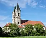Abteikirche Niederaltaich, Südturm der Zweiturmfassade