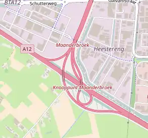 Übersichtskarte Knooppunt Maanderbroek