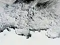 MODIS-Satellitenaufnahme der Knox-, Budd- und Sabrina-Küsten