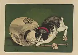 Katze und Lampion, 1877