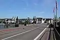 Die Fahrbahn der Balduinbrücke 2011 (Blickrichtung Innenstadt)