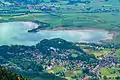 Kochel mit Kochelsee vom Rabenkopf aus