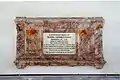 Britisches Epitaph von 1912 an der Nordwand des Kircheninnern