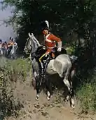 Husaren, um 1890