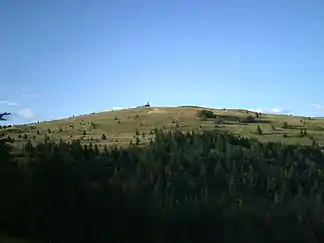 Der Berg Kojšovská hoľa (1246 m n.m.)