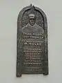 Gedenktafel für Pater Maximilian Kolbe am Franziskanerkloster in Krakau