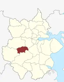 Lage des Hjarup Sogn in der Kolding Kommune