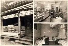 Konditorei-Café Andersen (Postkarte aus dem Jahr 1940)