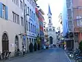 Blick zur Lutherkirche
