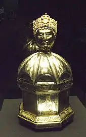 Kopfreliquiar des heiligen Oswald, Hildesheim etwa 1185–1189, Dommuseum Hildesheim DS23