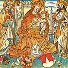 Holzschnitt wohl aus einer Chronik, 1489