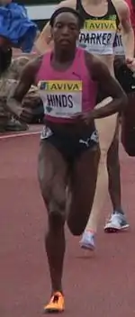 Korene Hinds – als Sechste in 9:52,11&nbsp;min eigentlich für das Finale&nbsp;qualifiziert