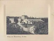 Schloss Therasburg ca. 1900, Korrespondenzkarte