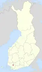 Lage von Koski Tl in Finnland