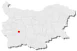 Karte von Bulgarien, Position von Kostenez hervorgehoben