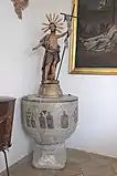 Taufstein aus dem 15.&nbsp;Jahrhundert