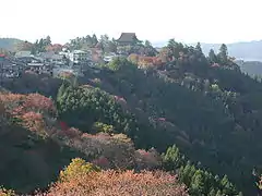 Blick auf die Zaō-Halle
