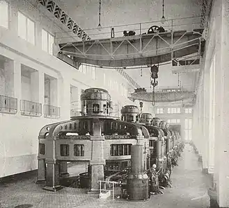 Maschinensaal ca. 1920
