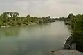 Blick vom Kraftwerk flussabwärts
