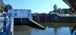 Unterwasseransicht des Kraftwerks