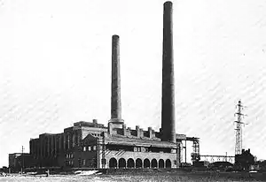 Das 1923 fertiggestellte Kraftwerk Borken