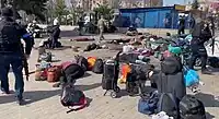 Bildaufnahme direkt nach dem russischen Angriff