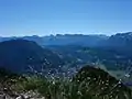 Blick vom Kramergrat Richtung Osten nach Garmisch-Partenkirchen