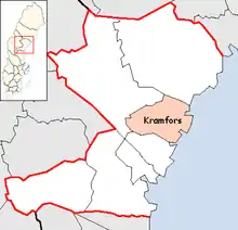 Lage der Gemeinde Kramfors