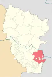Rajon Krasnodon in der Ukraine