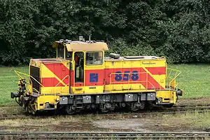 Krauss-Maffei MH 05 als Eisenbahn und Häfen 858 in Duisburg-Hüttenheim