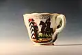 Souvenirtasse eines Reservisten aus Utscheid, 1895.