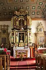Krekollen, Pfarrkirche Hl. Kreuz u. St. Laurentius, Hochaltar