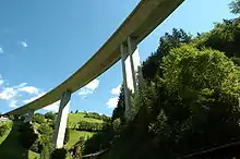 Hangbrücke Kremsbrücke mit 2600&nbsp;m Länge