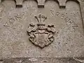 Wappen des Geschlechts; in Stein gehauen auf der Rudelsburg
