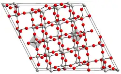 Kristallstruktur von Niob(V)-oxid