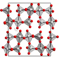 Kristallstruktur von Rhenium(VII)-oxid