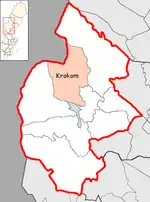 Lage der Gemeinde Krokom