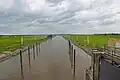 Krückau kurz vor der Mündung in die Elbe