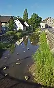 Der Krumbach an der Sander Straße