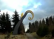 Krummstab am Waldskulpturenweg Wittgenstein–Sauerland