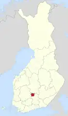 Lage von Kuhmoinen in Finnland